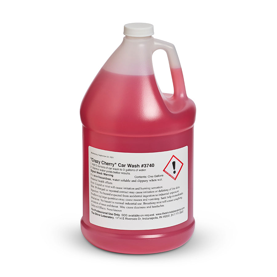 "Crazy Cherry" Car Wash Item #3740 Shampoo One Gallon