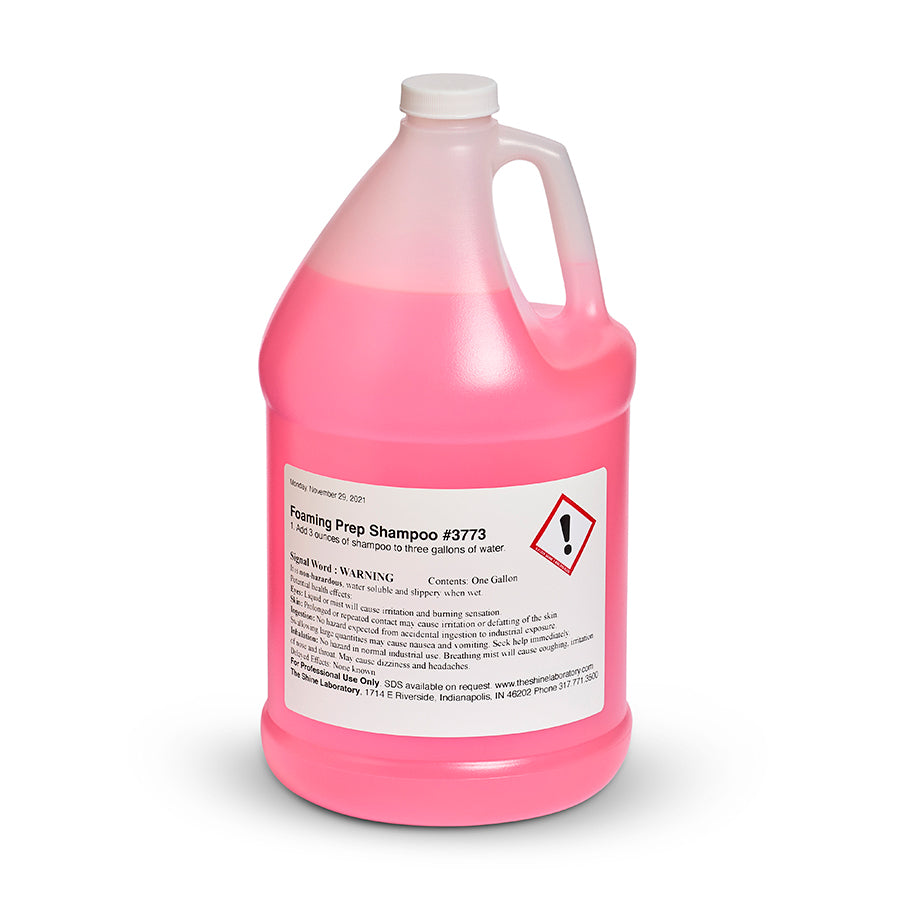 "Foaming Prep" Shampoo Item #3773 One Gallon