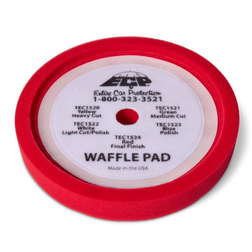 Waffle Final Finish Red Pad 8. Item #6563. TEC1524