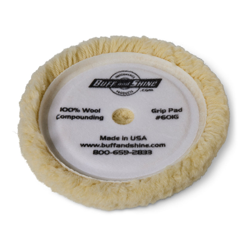 Wool Buffing Pad 6 inch. Item #6525. 601G